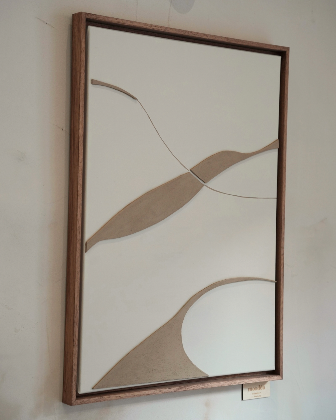 SYDNEY DUO - collection PREMIUM tableaux en relief taupe et beige lin