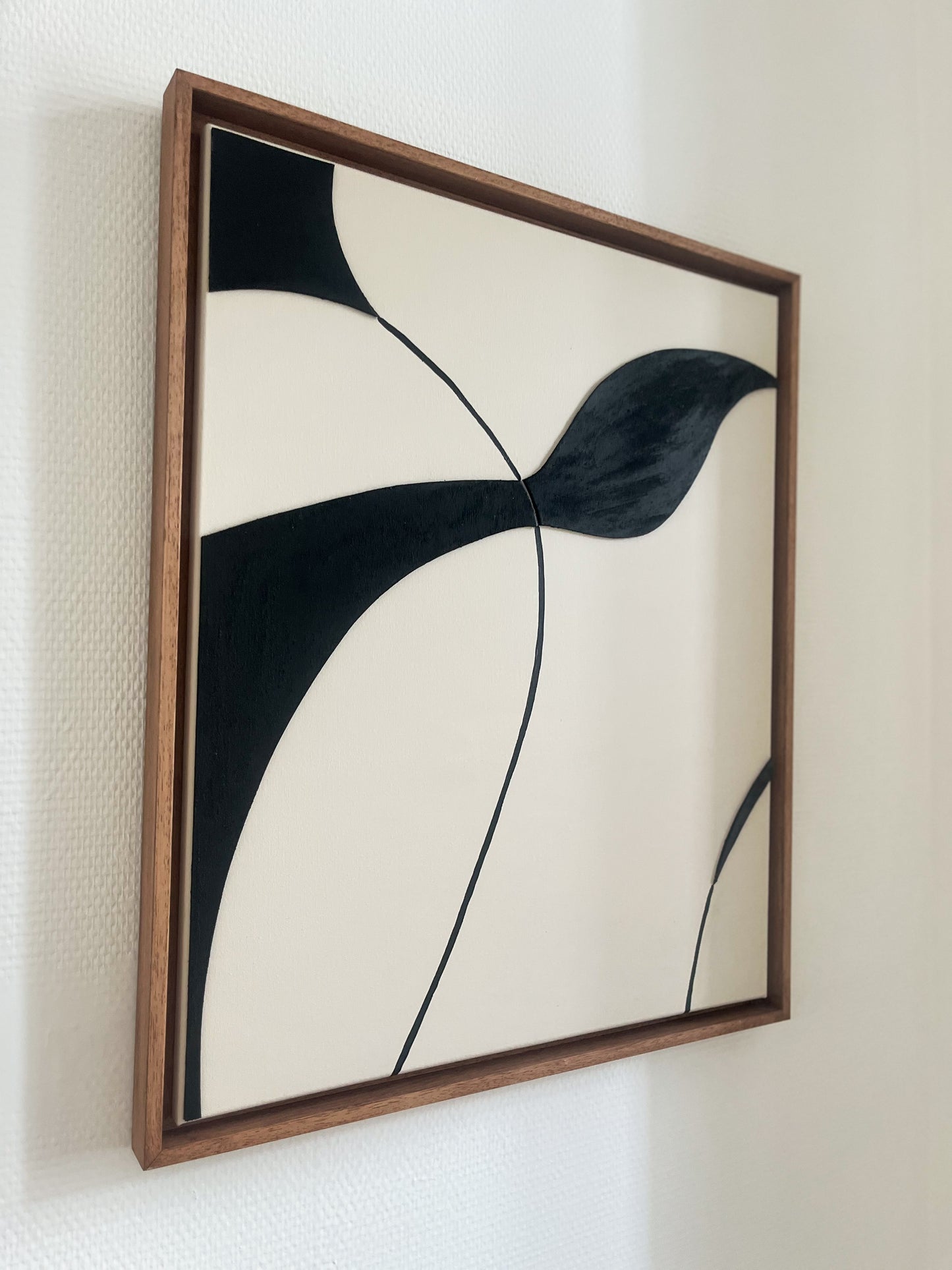 SYDNEY - collection PREMIUM tableau relief noir et beige