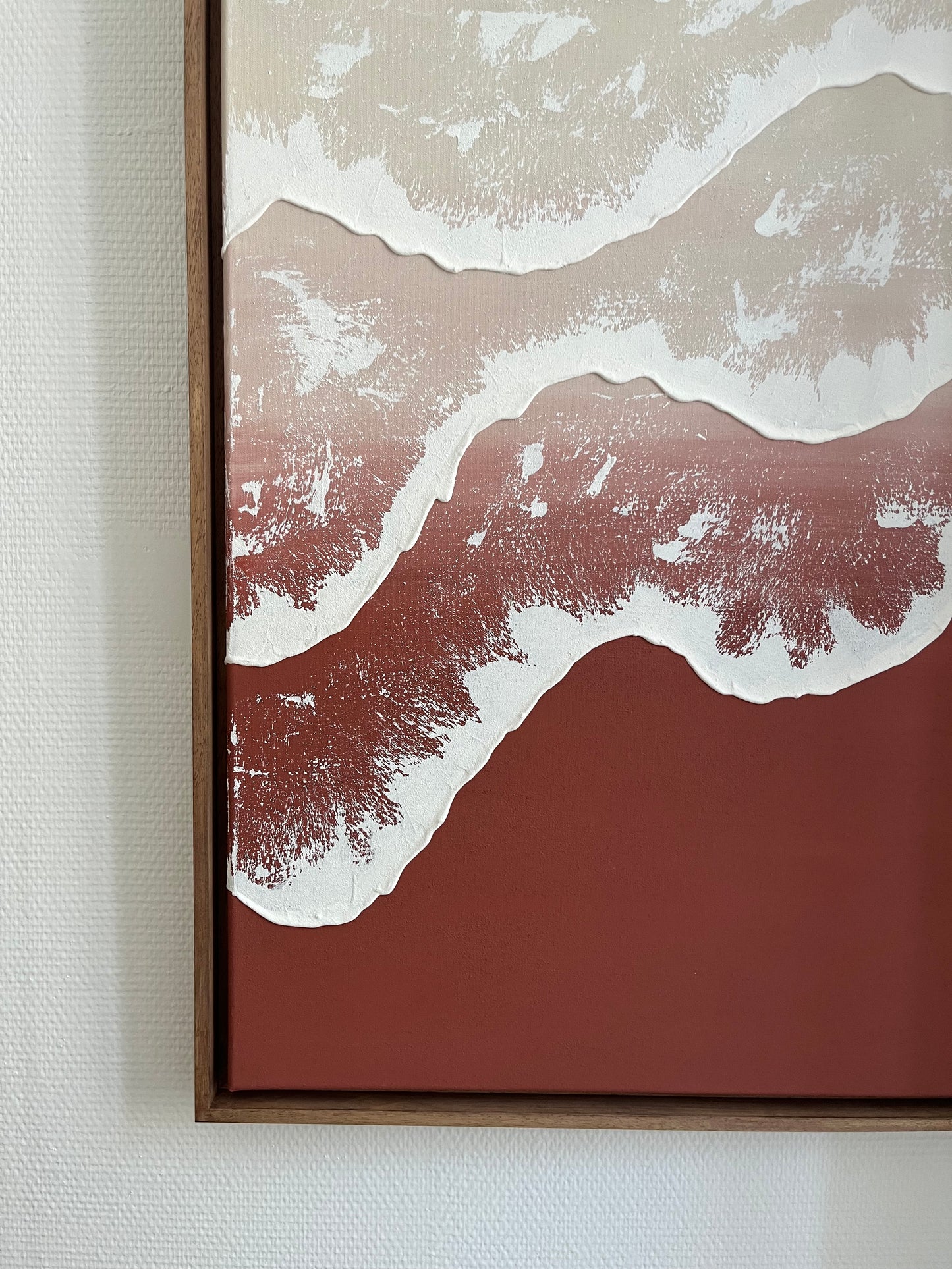 Monaco tableau relief vagues dégradé