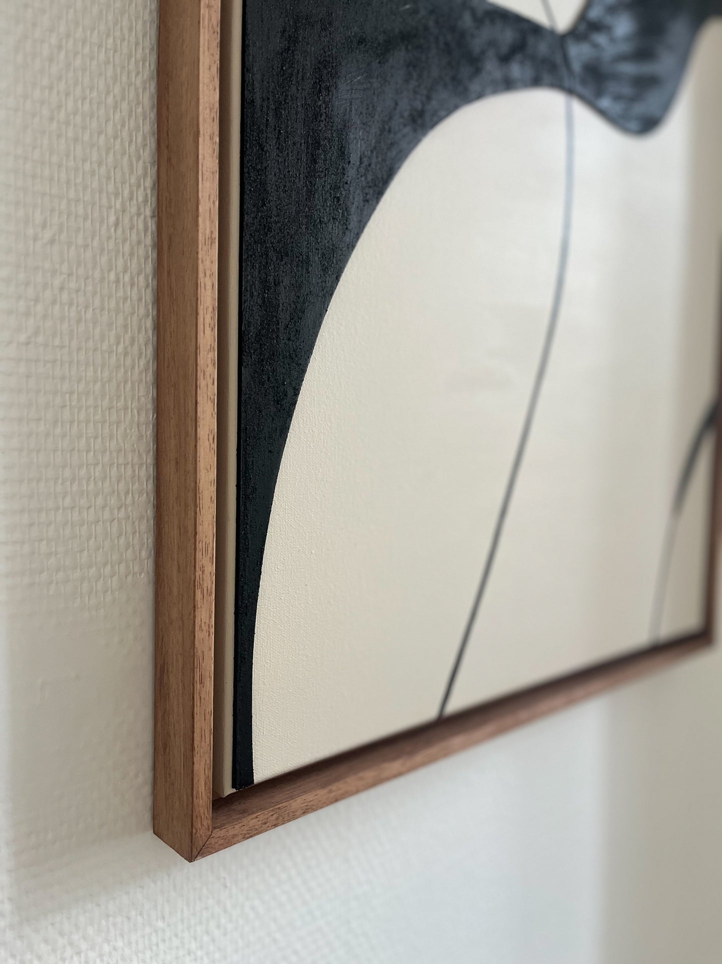 SYDNEY - collection PREMIUM tableau relief noir et beige