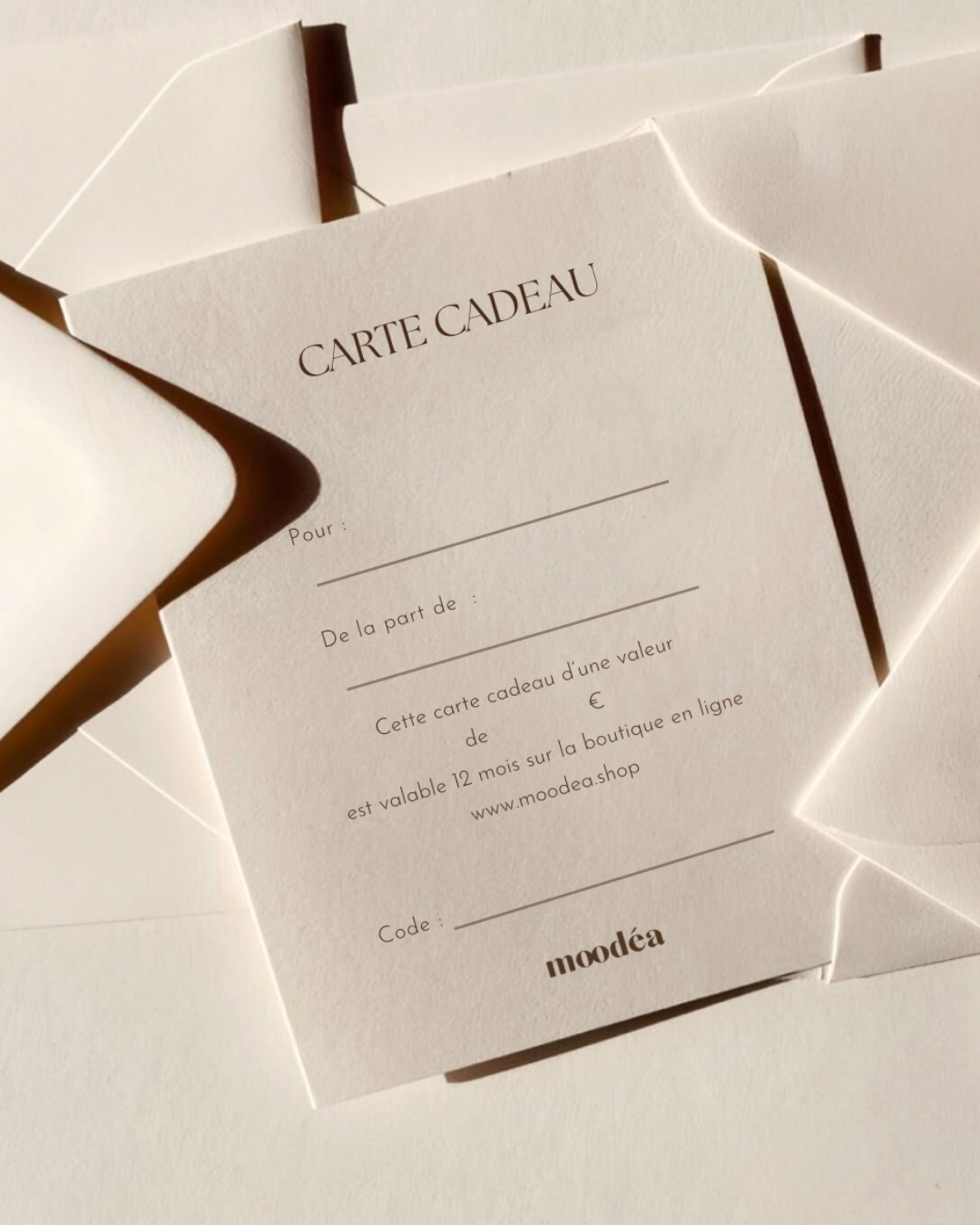 E-carte cadeau Moodéa