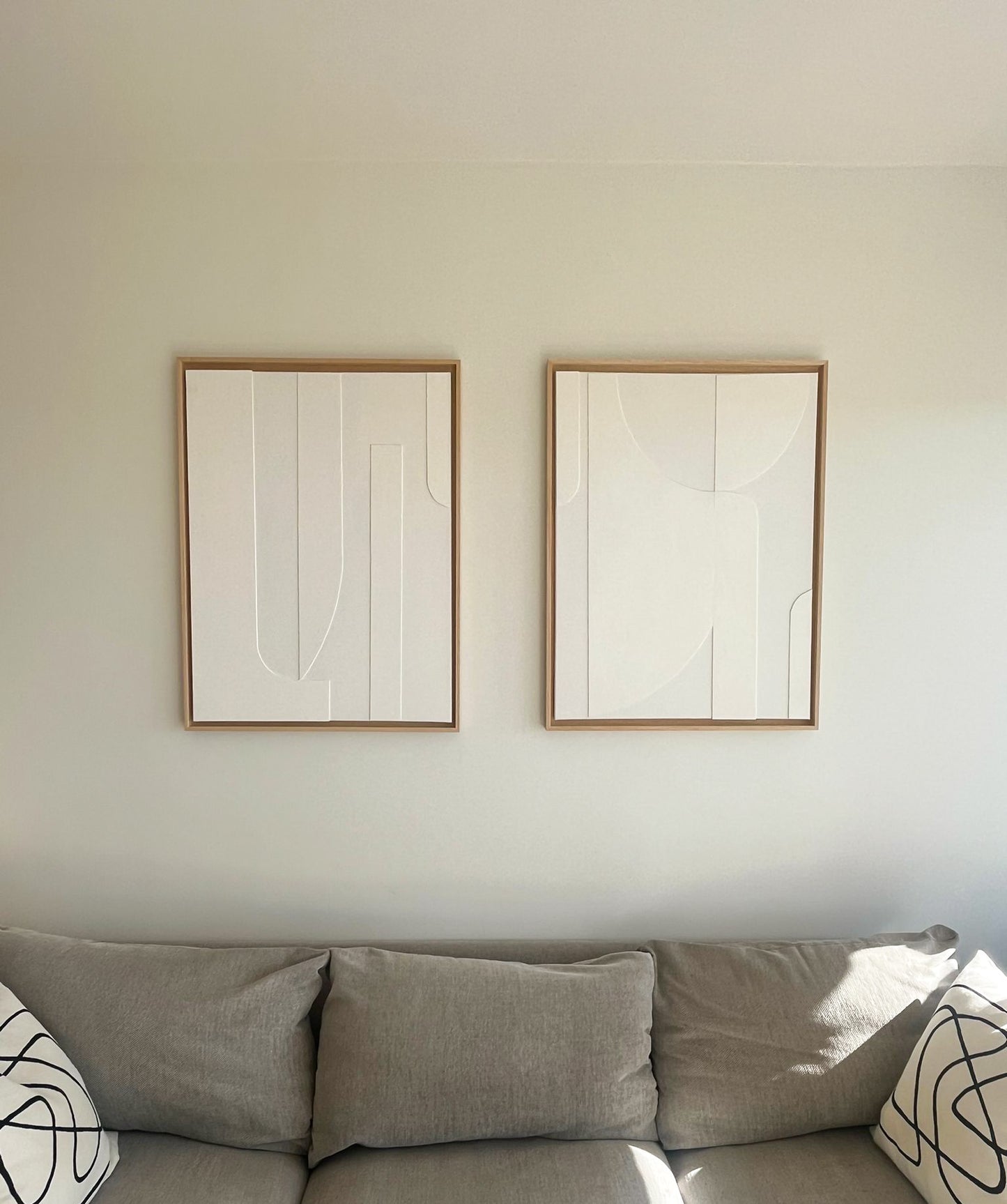 STOCKHOLM DUO - collection PREMIUM tableaux reliefs minimalistes