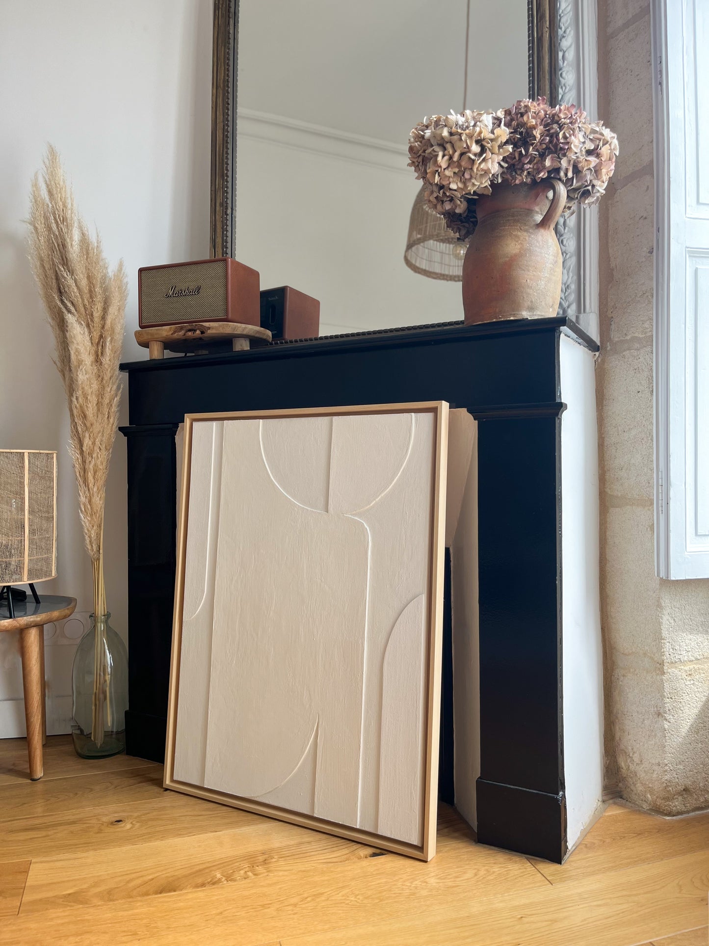 VENISE blanc - édition PREMIUM tableau texturé minimaliste