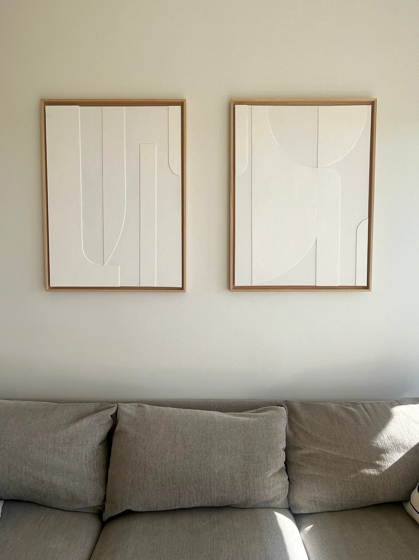 STOCKHOLM DUO - collection PREMIUM tableaux reliefs minimalistes