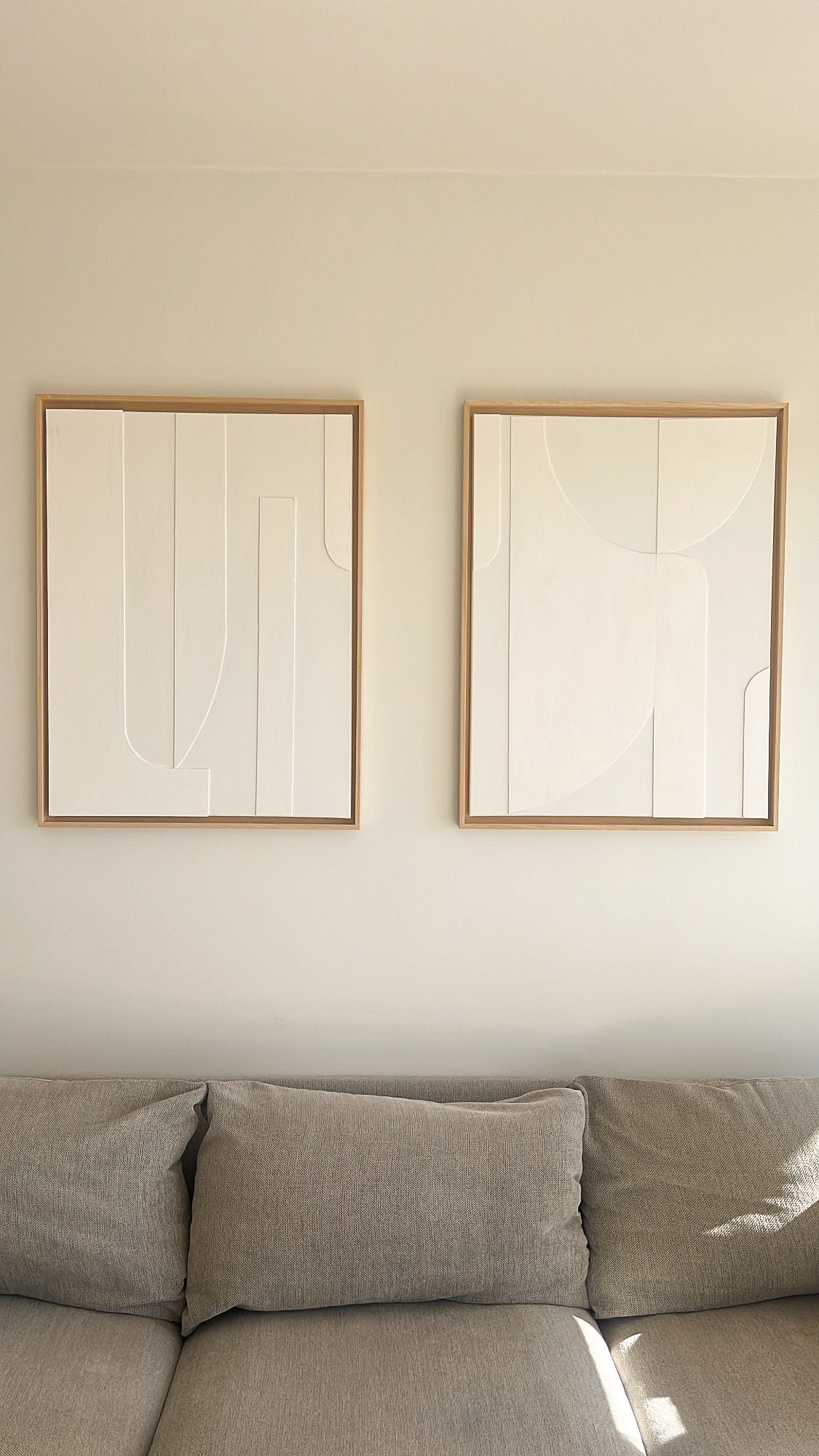 STOCKHOLM DUO - collection PREMIUM tableaux reliefs minimalistes