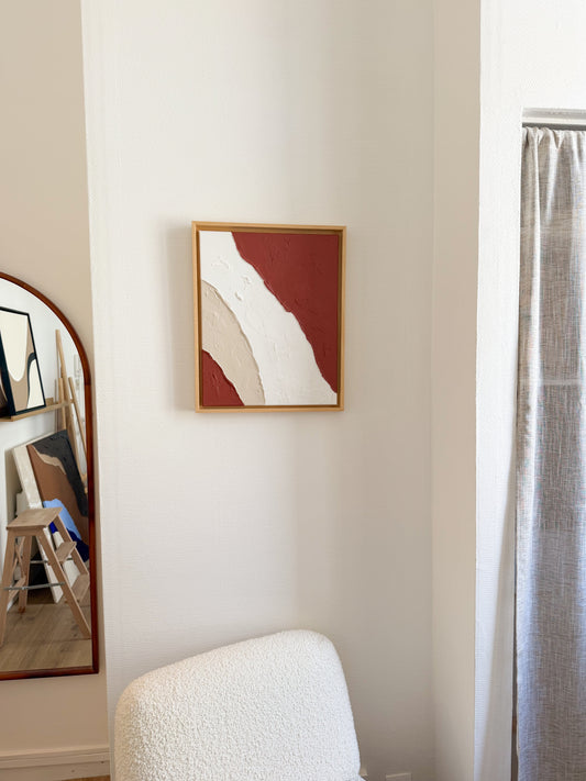 ROUSSILLON terra cota, blanc et beige lin - vide atelier