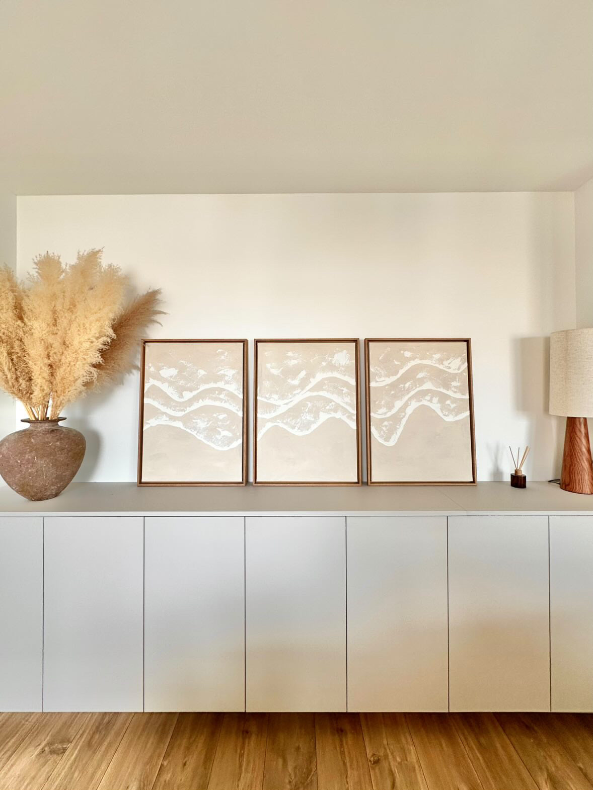 SAINT-TROPEZ TRIO tableaux reliefs vagues