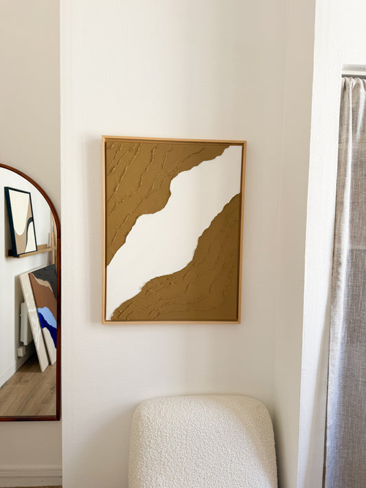 BARI marron camel et blanc - vide atelier