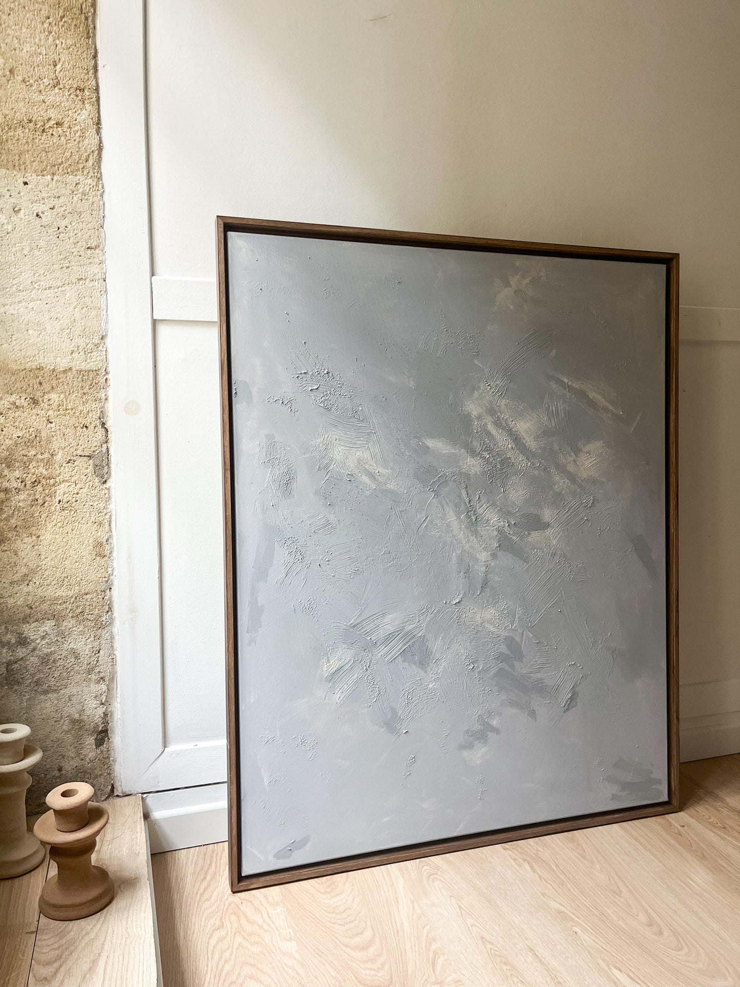 OSLO - collection PREMIUM Tableau abstrait gris