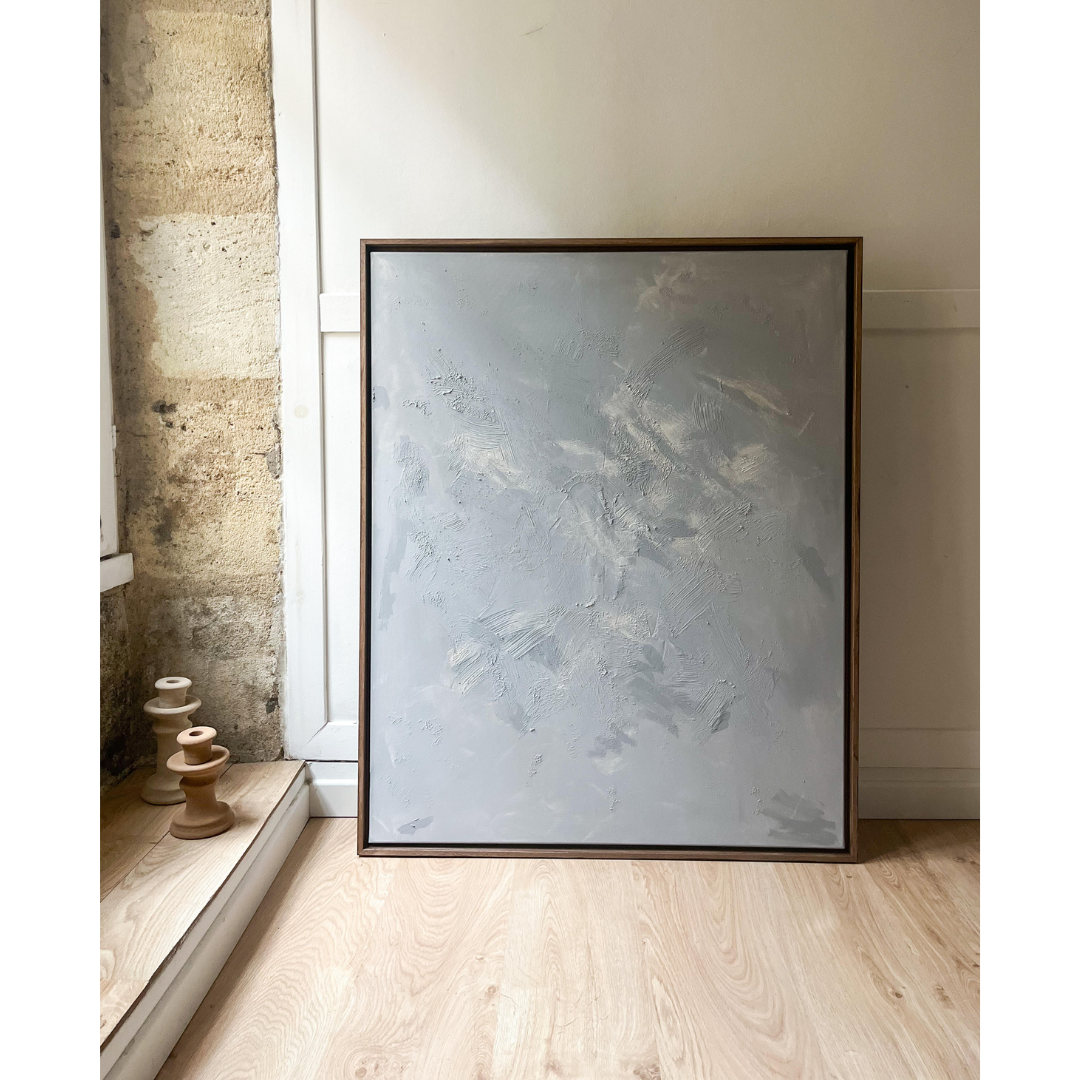 OSLO - collection PREMIUM Tableau abstrait gris